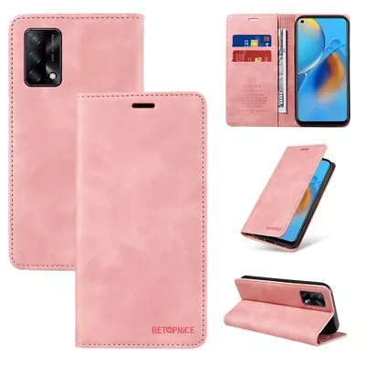 For OPPO A54 A74 A16 A96 A17 A57 A78 A98 Reno 8 Case Leather Flip Wallet Cover • $13.69