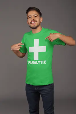 £14.99 • Buy Paralytic Funny Drunk Tshirt Paramedic Fancy Dress T Shirt Top Mens Womens Kids