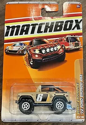 Matchbox 2010 MBX Desert Endurance '72 Ford Bronco 4x4 90/100 Tan 1972 B5 • $10