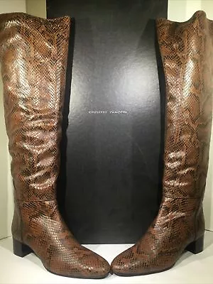 $499.99 • Buy Giuseppe Zanotti Women’s Size 10 Mascolina Over The Knee Brown Boots $699 A22-92