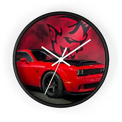 Dodge Demon Mopar - Garage Man Cave Car Lover - 10  Wall Clock - Multiple Colors • $44.99