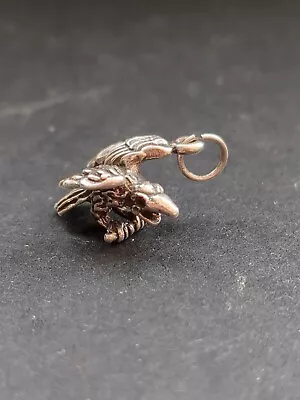 £8 • Buy Solid Silver Vintage Charm  Pendant. Winged Eagle