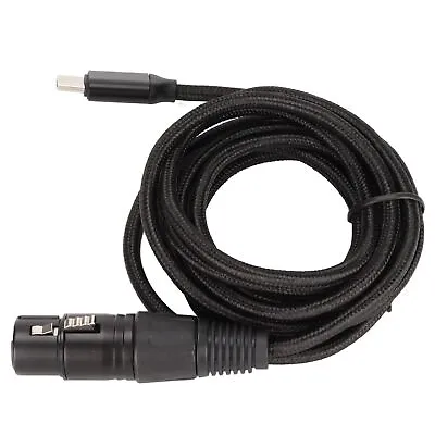 (2m) Green USB To XLR Microphone Cable XLR To USB Nylon USB C To XLR • £9.96