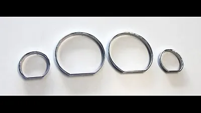 BMW E46 M M3 Euro Chrome Gauge Dash Dial Rings Bezel Trim Speedometer AC M-Tech • $14.95