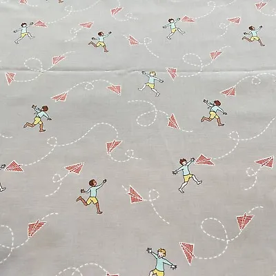 Chasing Airplains By Sarah Jane Michael Miller Cotton Fabric By The Half Yard • $10
