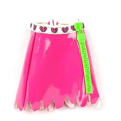 Monster High Doll Ghoulia Yelps G3 Reboot Hot Pink Green Zipper Vinyl Skirt • $5.52