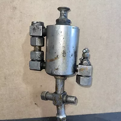 Antique Brass Nickel Michigan Lubricator 1/2pt Parts Hit Miss Steam Engine  • $75