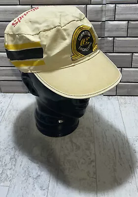 Vintage 1983 Competition Engineering Springfield Cycling Cap Black And Yellow • $9.95