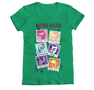 My Little Pony Nerd Herd T-Shirt Women's Green Licensed NEW • $19.95