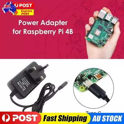 1m USB Type C Cable 5V 3A Power Supply Adapter UK For Raspberry Pi 4B • $15.49