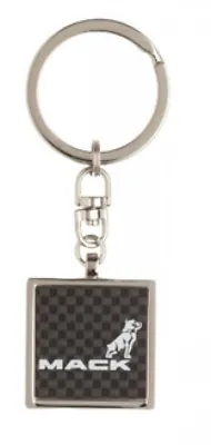 Mack Dog Bulldog Carbon Fiber Square Keychain Emblem Diesel • $14.55