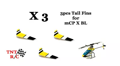 3pcs Stock Tail Heli Fins For Blade MCP X BL - BLH3910 Free Shipping!!! • $12.99