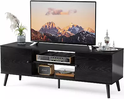 TV Stand For 55 60 Inch Television Entertainment Center With Storage 2 Cabinet • $89.88