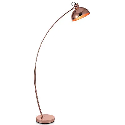 £70.48 • Buy Curved Arco Floor Lamp LED Gold Shade  Modern Lighting VN-L00025-UK