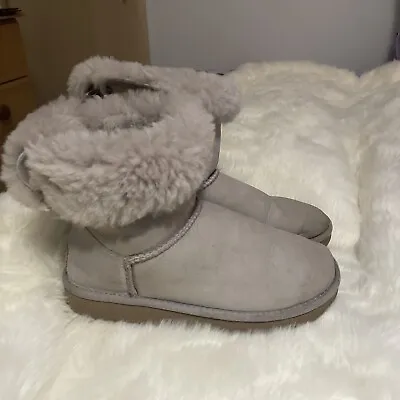 UGG 1016225 Bailey Bow II Womens Boots - Gray Uk 4* • £39.99