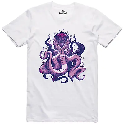 Mens T Shirt Kraken Monster Regular Fit Cotton T-Shirt • $36.14