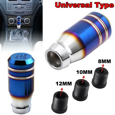 3  Burnt Blue 5 Speed Car Gear Shift Knob Lever Stick Shifter Manual Replacement • $17.99