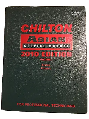 Acura Honda Civic Ridgeline TL 2009-2010 Tune-up Shop Service Repair Manual Book • $49.99