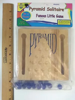 Pyramid Solitaire Famous Little Game Great American Trading Company Marble Game • $8.50