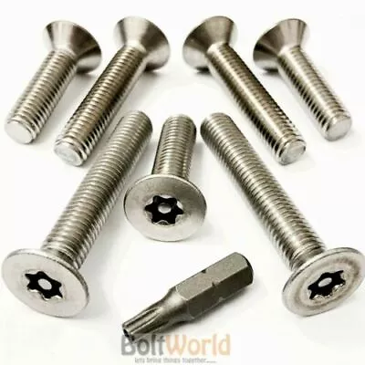 £2.82 • Buy Countersunk Security Bolts, Stainless Steel Torx Anti Tamper Vandal Proof Screws