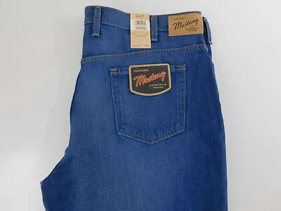 Mustang Mens Designer 5 Pocket Denim Blue Jeans 44 X 30 Short NEW $65 • $23.99