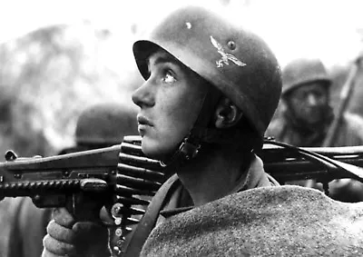 WW2 Photo WWII German Fallschirmjäger MG 42 Anzio World War Two Wehrmacht / 2429 • $5.99