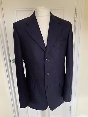 Magee Men's Blue Tweed Blazer Jacket Geneva T3 Pure New Wool 38  R • £29.50