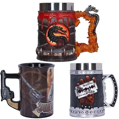 Mug Tankard Cup Mortal Kombat Tankard Judas Priest John Wayne Nemesis Now Goblet • $17.42