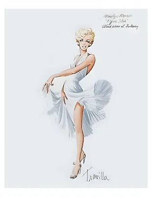 Marilyn Monroe Costume Sketch #1 By Travilla - Vintage Reprint • $33.88