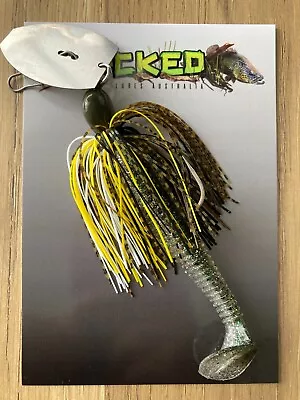 WHACKED LURES AUST ~ 3/4oz CHATTERBAIT ~ MUZZA ~ Paddle Tail Trailer • $15