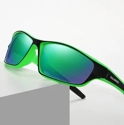 Polarised Sunglasses Mens Womens  Rugged Sports Wrap Around Unisex Shades UV400 • £9.95
