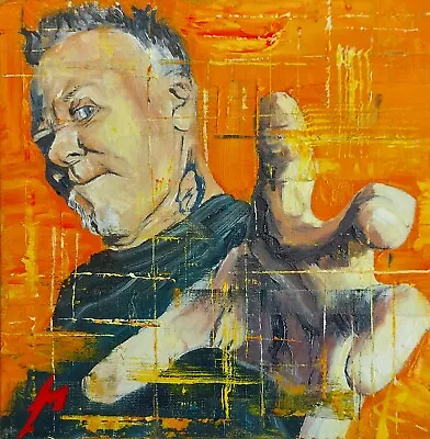 £50 • Buy James Hetfield, Metallica, Oil Painting. Commissions Available. John Kelly Art. 