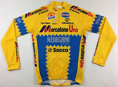 Mercatone Uno Medeghini 1994 Nalini Cycling Jersey Shirt L/S Vintage 1990s 6 • $99.99