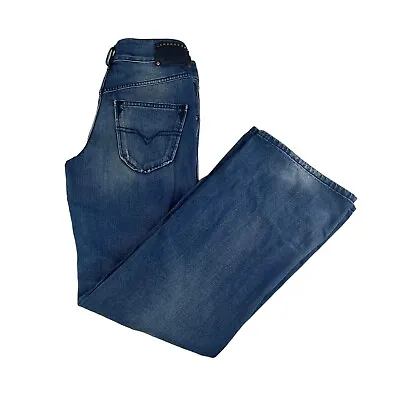 £18.95 • Buy Diesel Vixy 008LB Bootcut Dark Blue Denim Bootcut Flare Jeans Low Rise W26 L30