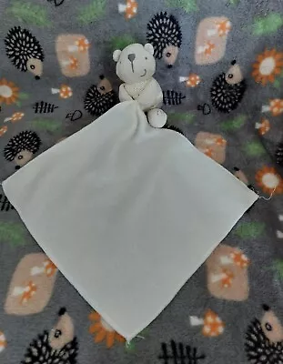 LOLLIPOP LANE TEDDY BEAR COMFORTER BLANKET Beige Cream Baby Soother • £20