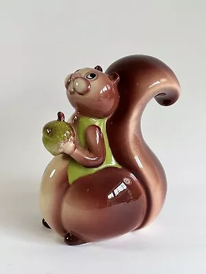 Gorham Merry Go Round Pitter Patter Ceramic NUTTY SQUIRREL Ceramic Bank • $25