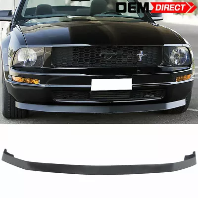 Fits 05-09 Ford Mustang V6 IKON Style Front Bumper Chin Lip Unpainted - PU • $94.98