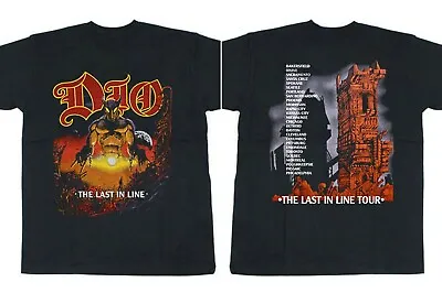 Dio Last In Line Tour Vintage 80s Black T-Shirt Gift Fans Music All Size • $26.59