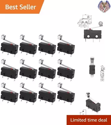 12 Count Bulk Micro Limit Switch - Momentary SPDT - 3 Pin - AC 5A 125V 250V • $9.99