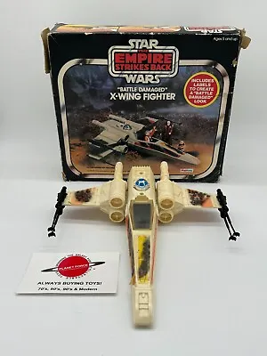 1980 Battle Damaged X-Wing Fighter Complete W/ ESB Palitoy Box Star Wars • $224.95