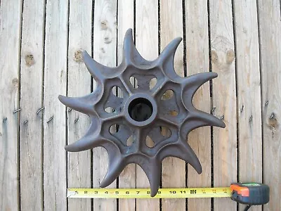 Antique Vintage Dunham Rotary Hoe Wheel Garden Farm Yard Art • $39.95