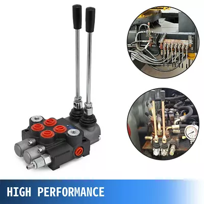 $152.90 • Buy Hydraulic Directional Control Valve Tractor Loader W/ Joystick 2 Spool 11GPM AUS