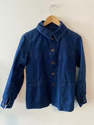 Mister Freedom Veste Ouvrier Chore Coat Indigo Size XS Cotton Linen • $250