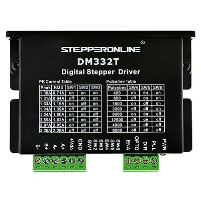 Digital Stepper Motor Driver 1.0-3.2A 10-30VDC 1/64 Micro-Step Resolutions Fo... • $34.28