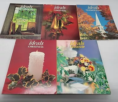 Vintage Ideals Magazine Lot Of 5 1984-1988 Christmas Thanksgiving Friendship • $19.97