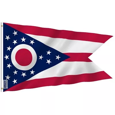 Anley Fly Breeze 3x5 Foot Ohio State Polyester Flag - Ohio OH State Flags • $7.95