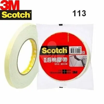 £4.90 • Buy 3M Scotch 113 EVA Foam Double Sided Tape 12/18/24/48mm X 5M (Select)*