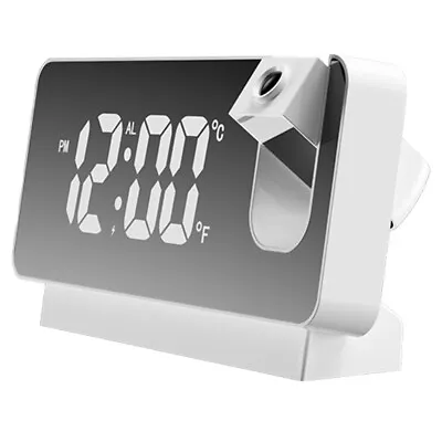 Digital Mute Clock USB Charging Projector Bedside Alarm Clock For Bedroom Office • $18.29
