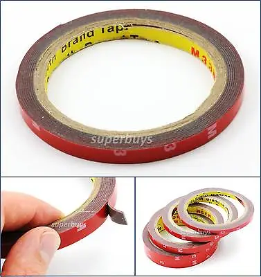 10mm 3m Automotive Car Vehicle Acrylic Foam Double Sided Adhesive Attaching Tape • $12.95