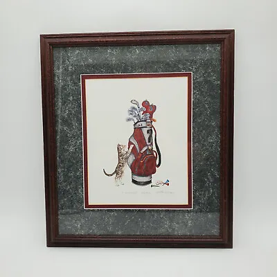 Martha Hinson 'A Scratch Golfer' Framed And Matted Print • $74.99